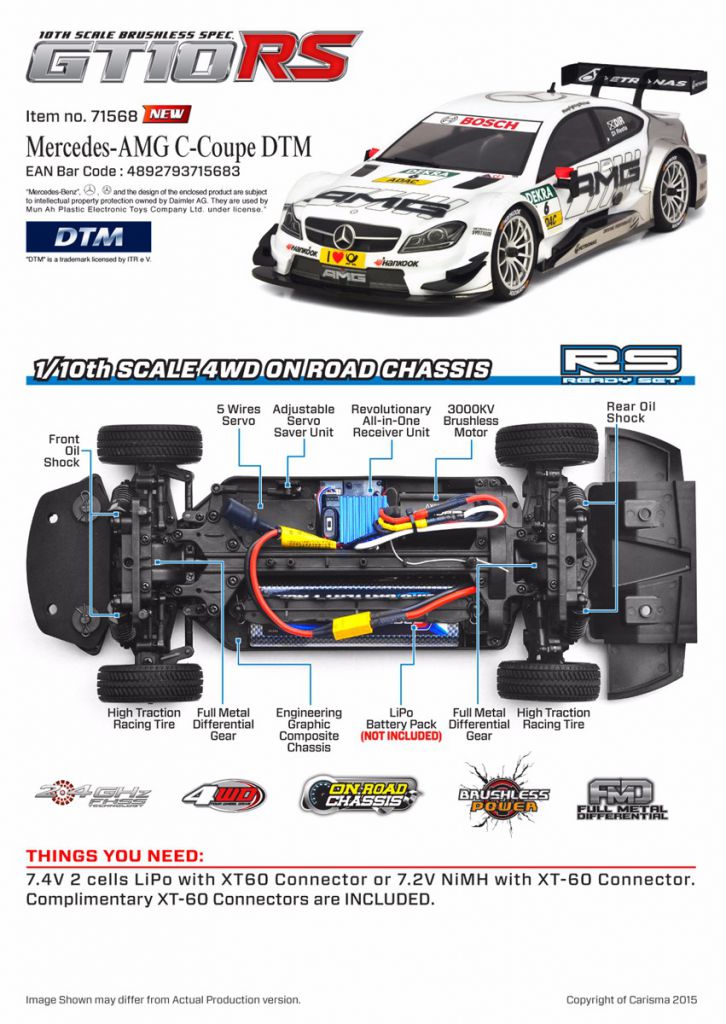 GT10RS MERCEDES-AMG C-COUPE DTM 2014 (#6 BLANC)