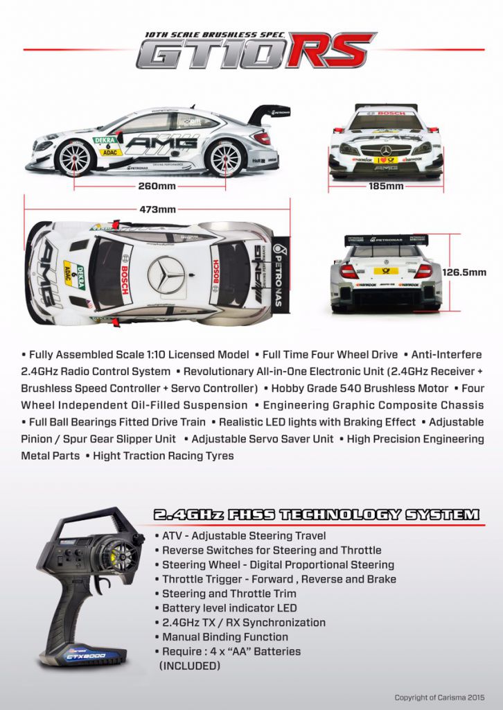 GT10RS MERCEDES-AMG C-COUPE DTM 2014 (#6 BLANC)