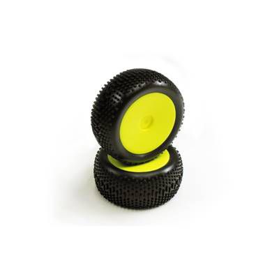 GT14B - NEON YELLOW STANDARD PRE-GLUED REAR TIRE