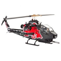 H&eacute;licopt&egrave;re BELL Cobra TAH-1F 1:100 - Red Bull - New Ray - 29843