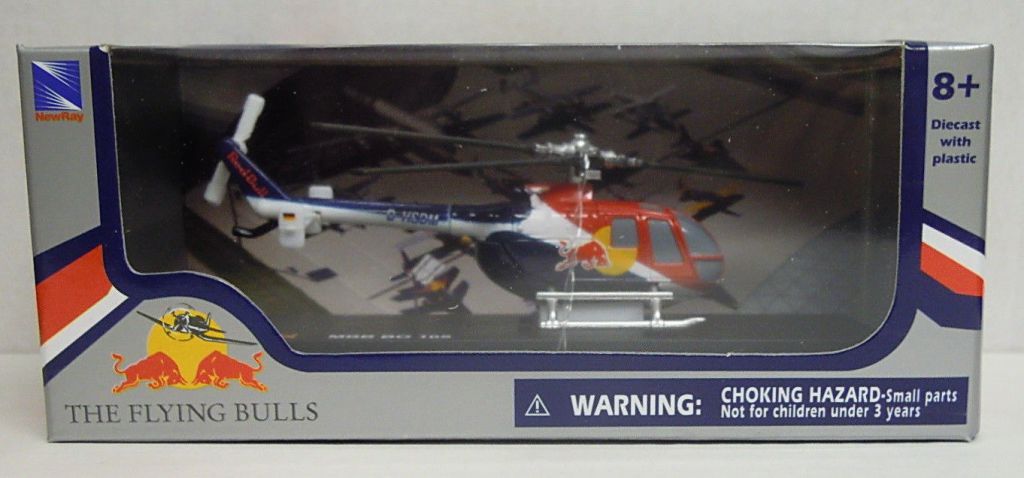 H&eacute;licopt&egrave;re BO 105C 1:100 - Red Bull - New Ray - 29853