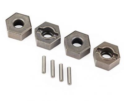 HEXAGONE DE ROUE 12 MM ACIER POUR AXE 6MM (X4) (POUR 9080) 9069