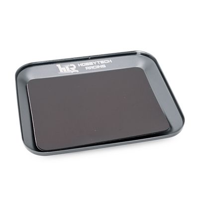 HobbyTech Plateau magn&eacute;tique en aluminium GRIS 119X101mm - HT-421850-GM