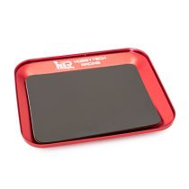 HobbyTech Plateau magn&eacute;tique en aluminium ROUGE 119X101mm - HT-421850-RD