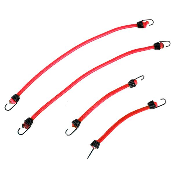 HobbyTech Tendeurs &eacute;lastiques x4pcs Rouge HT-SU1801025