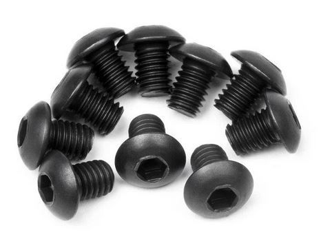 HPI Vis t&ecirc;te ronde M3x4mm (x10) 100558