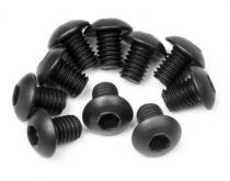 HPI Vis t&ecirc;te ronde M3x4mm (x10) 100558