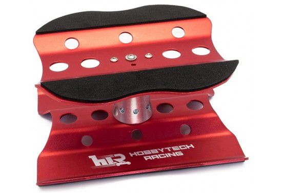 HT-421800-R Support/Plateau tournant Alu Rouge - Hobbytech