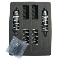 HT-570700 - Paire d\'amortisseur 1/10 Aluminium r&eacute;glable 75/13mm universel + 3 jeux ressorts (H/M/S)