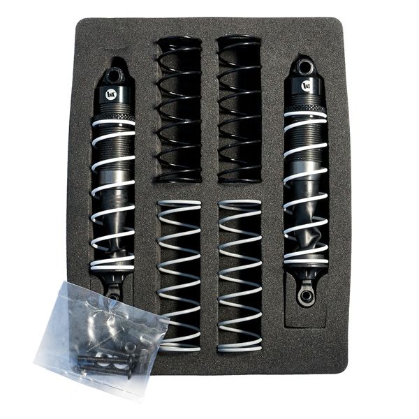 HT-570730 - Paire d\'amortisseur 1/10 Aluminium r&eacute;glable 105/13mm universel + 3 jeux ressorts (H/M/S)