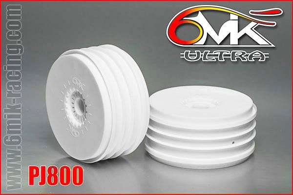 Jantes 1/8 &laquo;&nbsp;Ultra&nbsp;&raquo; Blanches (la paire) - PJ800 - Pi&egrave;ces et Options 6Mik