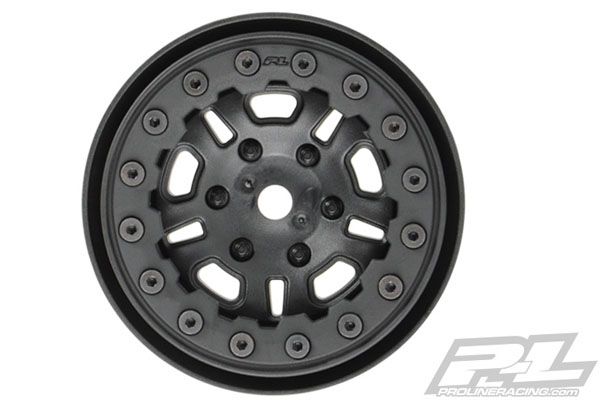JANTES PROLINE FAULTLINE 1.9\  BLACK/ BLACK BEADLOC 10 SPOKE WHEELS - PL2748-15
