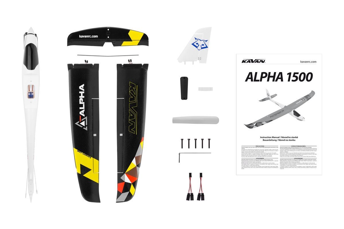 KAVAN Planeur Alpha 1500V2 RTF Black KAV02.8076M1