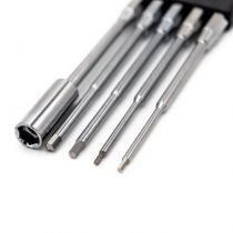 Kit d\'embout de visseuse Titanium 1,5/2/2,5, 3mm et cl&eacute; 7mm HTR-417 