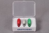 KIT DE 3 LUMI&Egrave;RES LEDS AUTONOMES (ROUGE/VERT/BLANC) FMS EASYLIGHT V2