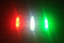 KIT DE 3 LUMI&Egrave;RES LEDS AUTONOMES (ROUGE/VERT/BLANC) FMS EASYLIGHT V2