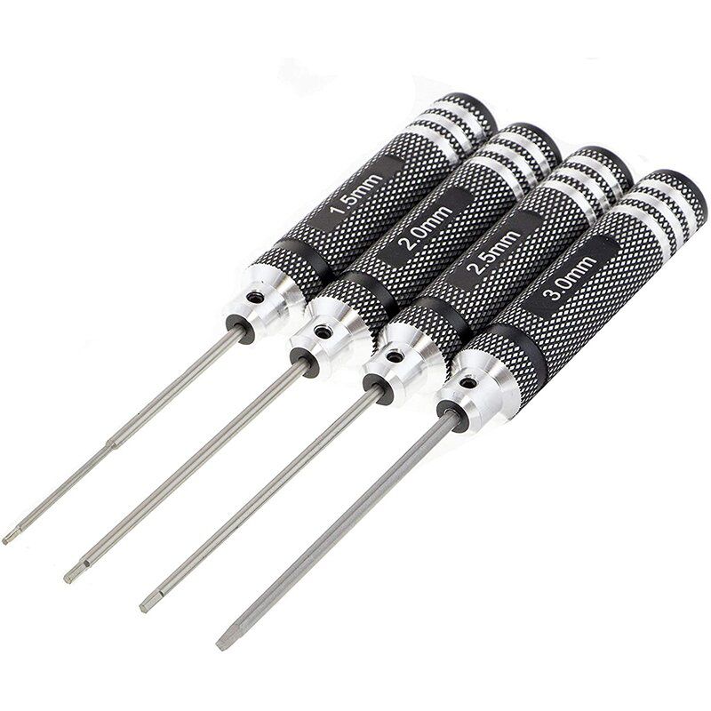 Kit de cl&eacute; six pans 4 pcs 1,5/2/2,5/3 mm 15034