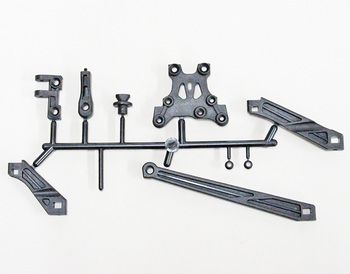 KIT RENFORTS AVT/ARR + PLATINE AVT SUP MBX8 - E2148 - Pi&egrave;ce d&eacute;tach&eacute;e MUGEN SEIKI