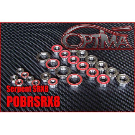 Kit Roulements &Eacute;tanche OPTIMA Complet pour SERPENT SRX8 (24 pcs)