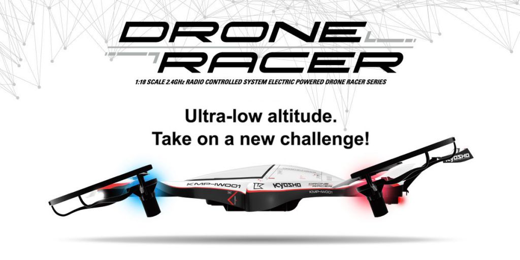 Kyosho G Zero 20571W blanc pr&ecirc;t &agrave; Voler RC Drone Racer