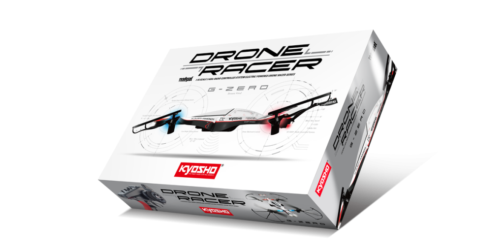 Kyosho G Zero 20571W blanc pr&ecirc;t &agrave; Voler RC Drone Racer