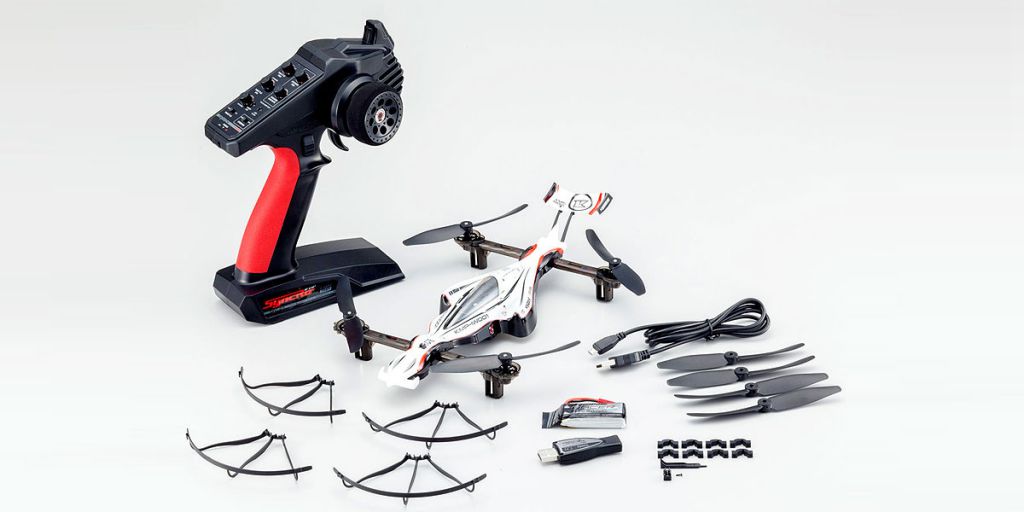 Kyosho G Zero 20571W blanc pr&ecirc;t &agrave; Voler RC Drone Racer