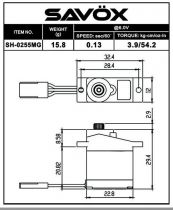  Micro Savox SH-0255MG num&eacute;rique MG