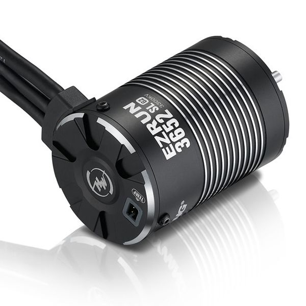 Moteur EZRUN-3652SL-3300KV-NOIR-G2 (3.175)+adaptateur 5mm
