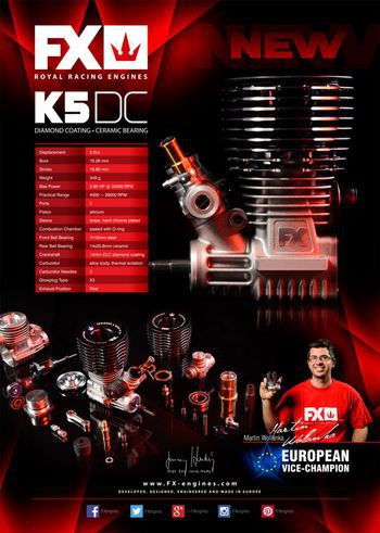 Moteur FX 5DC 5T Roulement c&eacute;ramique
