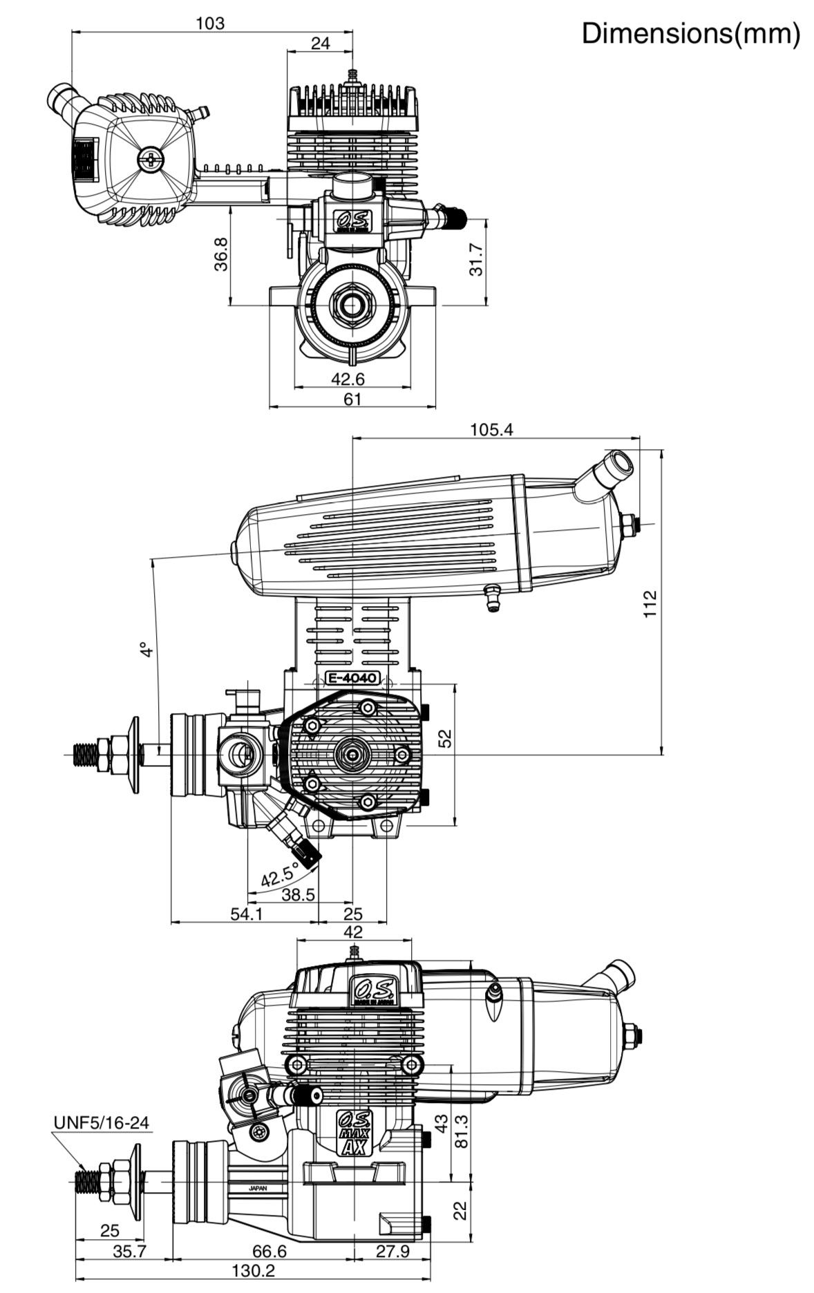 Moteur OS Max 95AX  08519120