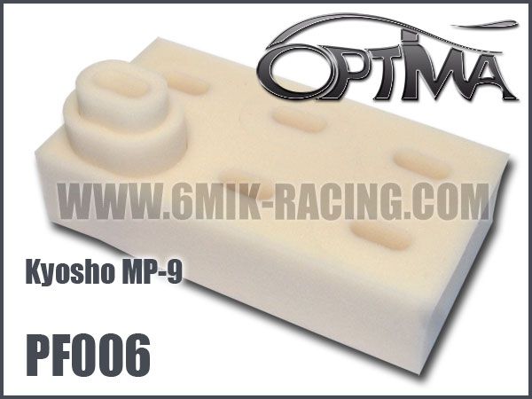 Mousses de filtre &agrave; air 6MIK blanche (6 pcs) pour Kyosho MP9  VRAC