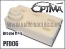 Mousses de filtre &agrave; air 6MIK blanche (6 pcs) pour Kyosho MP9  VRAC