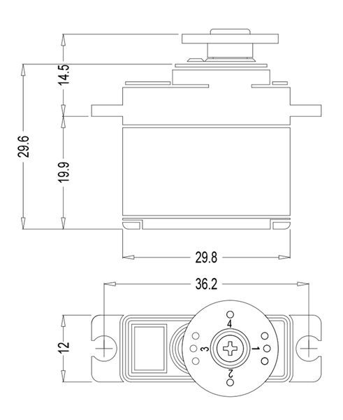 MPX 112081 - Servo Hitec HS-81 - Multiplex