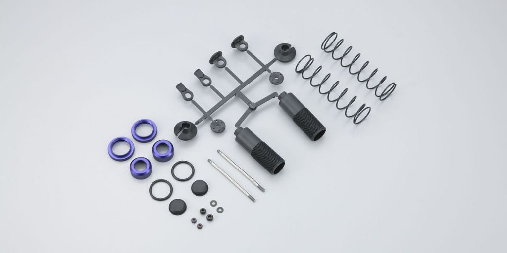 MT113B - Amortisseurs arri&egrave;re \ gros volume\  pour INFERNO NEO / F - Pi&egrave;ces d&eacute;tach&eacute;es KYOSHO