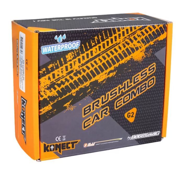 Nouveau Combo Konect G2 pour 1/10&egrave;me.   Ce combo est id&eacute;al pour convertir en brushless tout type de voiture RC &agrave; l�&eacute;chelle 1/10 
