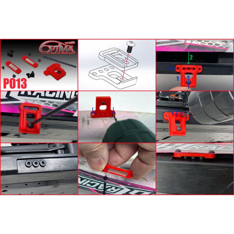 Optima Kit de Fixation Aimant&eacute; pour Carrosserie PO13
