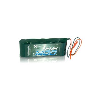 Pack de batterie FLAT 6V.1400mAh Ni-Mh soude gaine a plat prise BEC