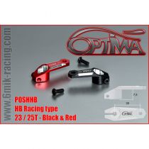 Palonnier de servo verrouillable type HB - 25T Noir - POSHHB25B - Pi&egrave;ces et Options OPTIMA