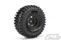 PL10128-10 - PROLINE - Pneus HYRAX G8 crawler 1/10 mont&eacute;s sur jantes beadlock Impulse noires