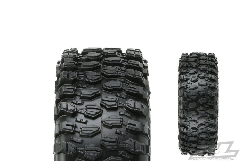 PL10128-10 - PROLINE - Pneus HYRAX G8 crawler 1/10 mont&eacute;s sur jantes beadlock Impulse noires