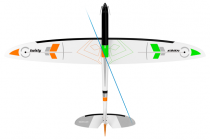 PLANEUR KAVAN TWISTY 1512 MM � ORANGE KAV02.8097