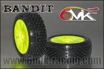 Pneu 6Mik BANDIT 21/40� ULTRA Mont�s-Coll�s sur jantes jaunes (la paire) - TUY82140 - Pi�ces et Options 6Mik