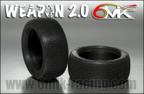 Pneu 6Mik WEAPON 2.0 0/18 ULTRA Mont&eacute;s-Coll&eacute;s sur jantes blanches (la paire) - TU150018 - Pi&egrave;ces et Options 6Mik