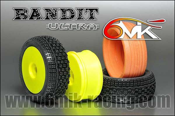 Pneu BANDIT 15/25&deg; + Jante + Insert Ultra non coll&eacute; (la paire) - TKU81525 - Pi&egrave;ces et Options 6Mik