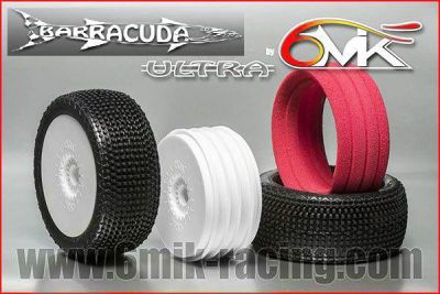 Pneu BARRACUDA 15/25� + Jante Blanche + Insert Ultra non coll� (la paire) - TKU141525 - Pi�ces et Options 6Mik