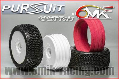 Pneu PURSUIT 0/18� + Jante Blanche + Insert Ultra non coll� (la paire) - TKU120018 - Pi�ces et Options 6Mik