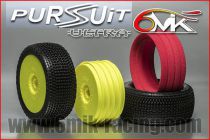 Pneu PURSUIT 0/18&deg; + Jante Jaune + Insert Ultra non coll&eacute; (la paire) - TKUY120018 - Pi&egrave;ces et Options 6Mik