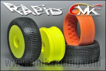 Pneu RAPID CS + Jante Jaune + Insert Orange non coll&eacute; (la paire) - TK10CS - Pi&egrave;ces et Options 6Mik