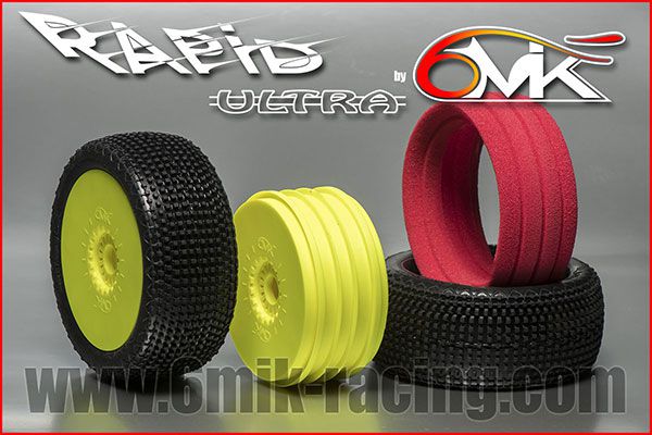 Pneu RAPID CS + Jante Jaune + Insert Ultra non coll&eacute; (la paire) - TKUY10CS - Pi&egrave;ces et Options 6Mik