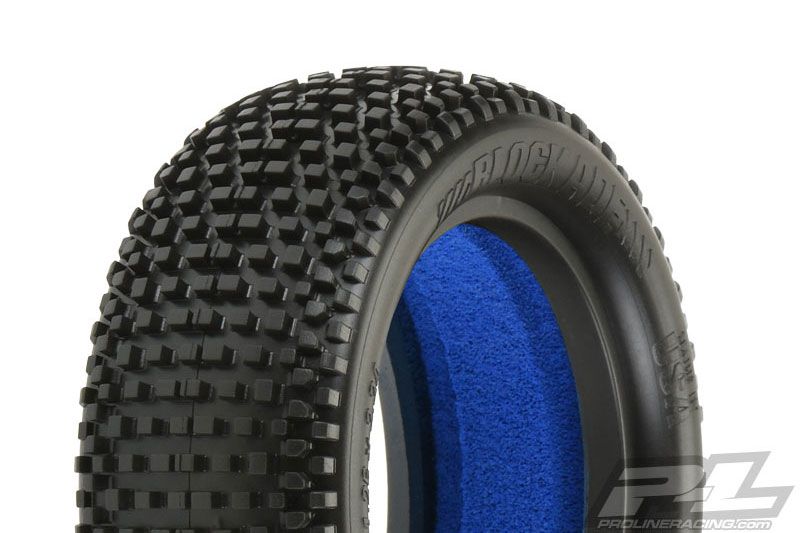 Pneus 1/10 Buggy Arri&egrave;re  - 2.2 BLOCKADE M4 + MOUSSES PROLINE 8231-03